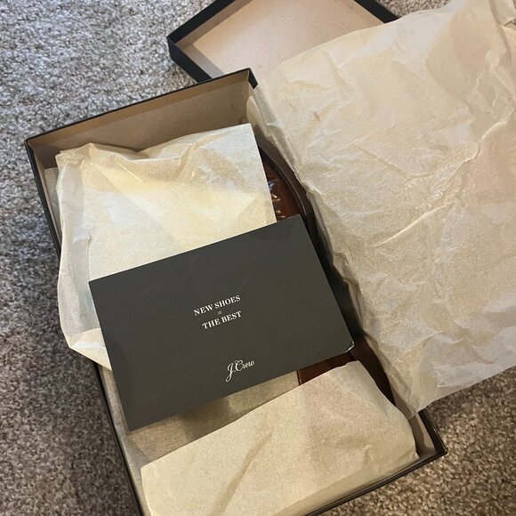 J. Crew Patent Leather Winona Penny Loafers Brown 9/8.5 - Picture 5 of 9